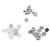 Maxbell 12 Sets Sewing Button Snap Magnetic Fasteners DIY Craft Silver 14mm #1 - Aladdin Shoppers