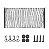 Generic Car Rear Cargo Net Easy to Use Car Trunk Cargo Net Trunk Storage Net 110cmx60cm