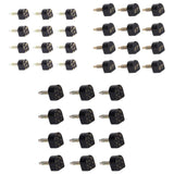 Maxbell 36Pcs of Black Heel Plate for High-Heeled Shoes 10x11mm 604 Style