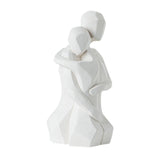 Maxbell Lover Figurine Ceramic Romantic Tabletop Ornament for Bookshelf Desk Cabinet