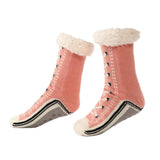 Maxbell Womens Fuzzy Socks Stocking Thermal Floor Socks for Bedroom Living Room Home Pink