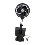 Maxbell Maxbell Car Fan and Cup Holder Universal Cigarettes Lighter Fan for Office Truck 12V 6in