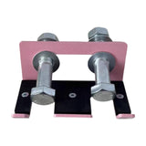 Maxbell Barbell Holder for Squat Rack Vertical Rack Attachment Double Barbell Hanger Pink