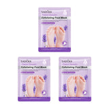 Maxbell 3 Pieces Foot Peel Mask Refreshing for Dry Foot for Women Men Gift Foot Care Lavender