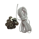 Maxbell 5m Cotton Candle Wicks Core with 20x Metal Sustainers Tabs Holder Base for Candle Making Craft Handmade Candle Wick - Aladdin Shoppers