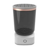 Maxbell Electric Makeup Brush Cleaner Machine Cosmetic Brushes Cleaning for Male Salon grey