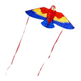Maxbell Parrot Kite with 50M String Beach Kite for Garden Beach Family Outdoor Games Red