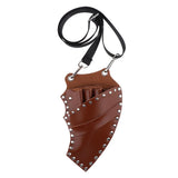 Maxbell Maxbell PU Salon Hair Scissors Bag Pet Hairdressing Beard Shears Tool Pouch Holster Brown