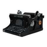 Maxbell Typewriter Figurine Flower Planter Table Ornament for Small Plants Versatile Black