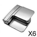 Maxbell 6xPants Clips for Waist Adjustable Pants Waist Clip Metal Pant Waist Tightener Silver
