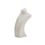 Maxbell Necklace Bust Display Stand Home Organization Shop Necklace Mannequin Holder 8cmx4.5cmx14cm White