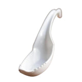 Maxbell Ramen Noodle Soup Spoon with Fork Tableware for Dumpling Wonton Rice Noodles White