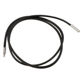 Maxbell Black Enamel Openable Ash Urn Pendant and Necklace Wax Cords Jewelry Set