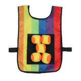 Maxbell Sticky Ball Game with Vest Practical Tossing Catch Game for Lawn Sports Yard Vest with Balls