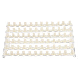 Maxbell Maxbell 72 SLOTS / 6 TIERS Professional Clear Manicure Nail Art Display Stand Plastic Rack Holder Shelf with 72 Pieces Nail Tip Rings