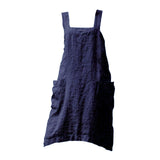Maxbell 2x Soft Linen Apron with Pockets Kitchen Bib Pinny for BBQ Baking Women