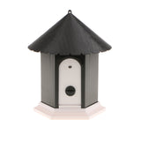 Maxbell Maxbell Ultrasonic Dog Bark Controller Barking Repeller Outdoor Bird House Shape Black