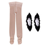 Maxbell Over Boots Ice Figure Skating Tights Pants Leggings with Skate Blade Cover