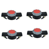 Maxbell 4 Pieces Car Roof Box Clips Clamps Anti Shock Sturdy Lightweight Accessories