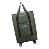 Maxbell Rolling Duffle Bag Storage Bag Waterproof Wheeled for Sports Weekend Camping green