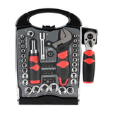 Maxbell Socket Ratchet Wrench Set Lightweight Ratcheting Screwdriver for Auto Repair 45pcs