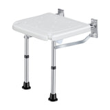 Maxbell Folding Wall Mounted Shower Seat Shoe Stool for Inside Shower Elderly Adults