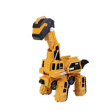 Maxbell Toddlers Robot Construction Vehicle Transforming Robot Toy Game Birthday Gift yellow