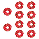 Maxbell 10 Pieces Party Hair Bands Christmas LED Glow Hair Bands for Women Christmas Red