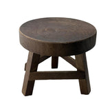 Wood Plant Stool Small Decorative Round Potted Rack for Garden Table Desktop coffee