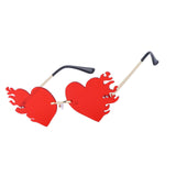 Maxbell Womens Love Heart Shape Lens Sunglasses Eyewear Eye Glasses Shades Boho