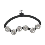 Maxbell Drum Set Tambourine with Mounting Eye Bolt Mountable Tambourine for Drum Set Stainless Steel