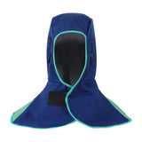 Maxbell Welding Hood Breathable with Neck Shoulder Drape Head Protection Welding Hat Blue