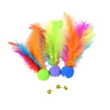 Maxbell 3x Cat Artificial Feather Toys Portable Cute Gift Replaceable Feathers