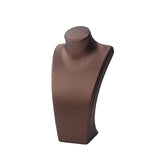 Maxbell Necklace Bust Display Stand Home Organization Shop Necklace Mannequin Holder 10.5cmx6.5cmx20cm Brown
