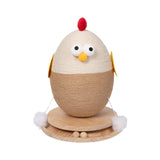 Maxbell Chick Sisal Scratcher Toy for Cat Funny Stable Wooden Base Protect Furniture