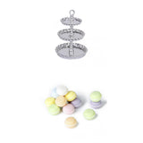 Maxbell 15x Dollhouse miniature Food Cream Cake Set + 3-layer Display Stand Tray Holder