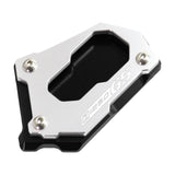 Maxbell Motorcycle Kick Stand Aluminum Alloy Enlarger Plate for BMW R1200GS Adv Black Silver