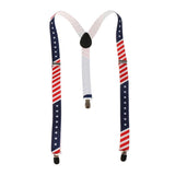 Maxbell Unisex Adult Adjustable Suspender American Flag Stars Clip-on Braces #2 - Aladdin Shoppers