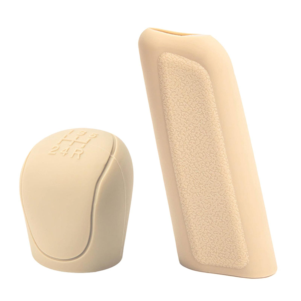 Maxbell Automotive Gear Shift Knob Cover Protective for Ford Focus Replacement Beige Set