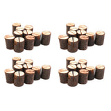Maxbell Wooden Name Place Card Holders Table Number Holder for Wedding Decor 40pcs