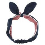 Maxbell Maxbell Soft Elastic HeadBand Shower Hairlace Hairband Women Girls Dark Blue Red