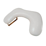 Maxbell Manicure Pillow Portable Professional for Beginners Nail Technician Nail Art White with gold leg