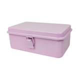 Maxbell Iron Storage Box Retro Style Note Organizer for Sticker Tools Crafts Storage Pink