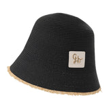 Maxbell Women Bucket Hat Trendy Creative Lady Fisherman Hat for Trips Camping Dating Black