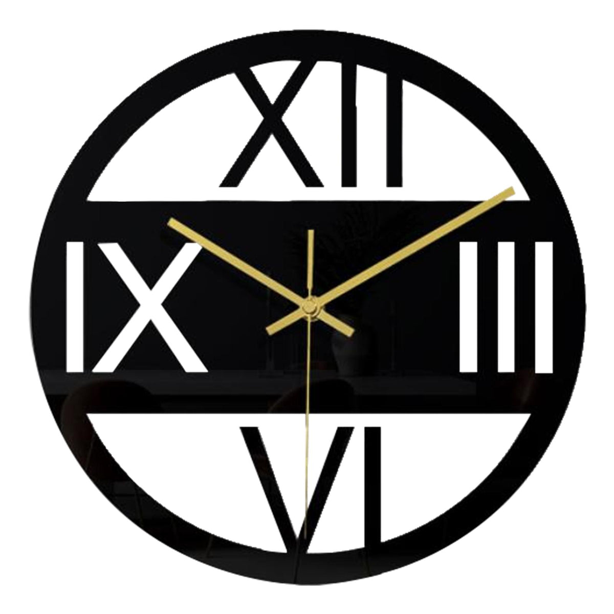 Maxbell Maxbell Wall Clock Battery Operated Mirror Surface Clocks Office Living Room Decor F