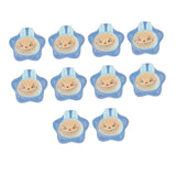 Maxbell 10x Resin Handicraft Star Glow at Night Collectable DIY Crafts Mini Figurine Blue