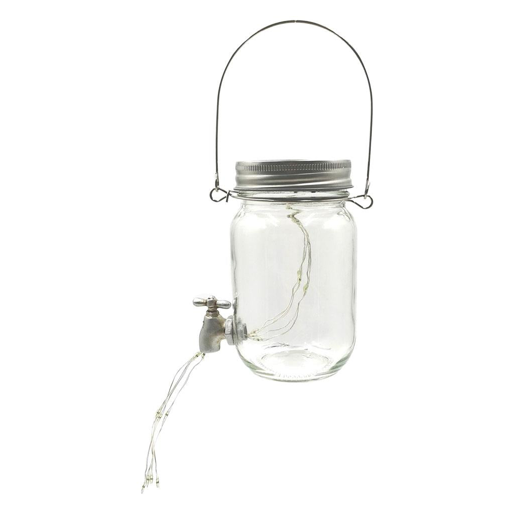 Maxbell Maxbell Hanging Solar Mason Jar Light 24 LEDs Decorative for Garden Xmas Courtyard
