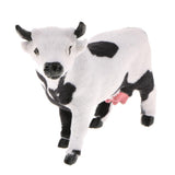 Maxbell 2pcs Lifelike Goat&Cow Statue Indoor Outdoor Garden Decor Ornament Figure