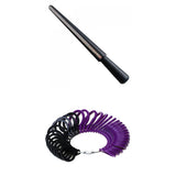 Maxbell Ring Gauge Mandrel Sizer Stick US UK Size + Finger Gauge Jewelry Sizing Tool Set