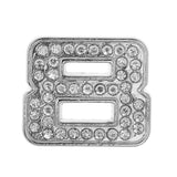 Maxbell Rhinestone Diamante DIY Number 8 Alphabet 3D Car Badge Sticker Decal Emblem - Aladdin Shoppers